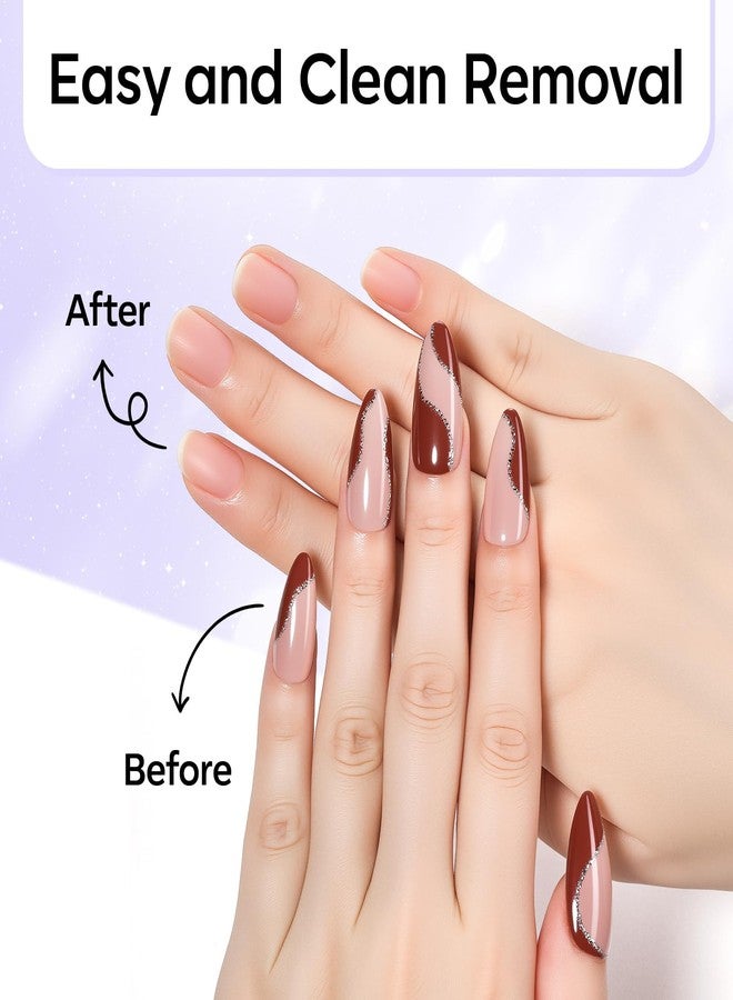 Makartt Press On Nail Glue Remover 10ML Fast and Easy Removal Debonder with 2 Dropper Applicators, 2 Wooden Sticks for Quick Glues, Press-On Nail, Solid Glue, Semi-Cured Sticker, Adhesive Tabs - Image 3